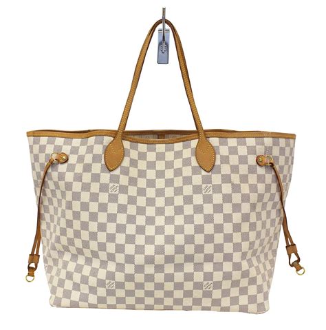 louis vuitton bag white checkered|louis vuitton white monogram.